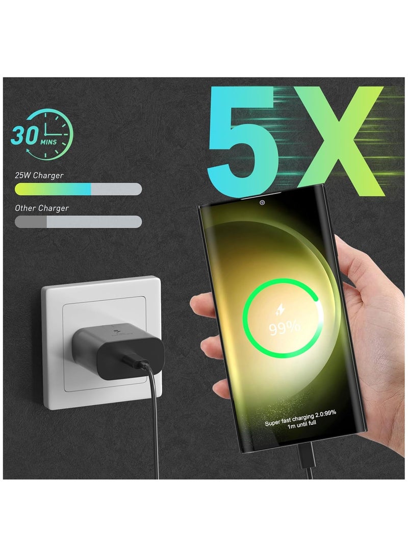 25W Fast Charger - USB C Wall Charger with USB-C Cable, Super Fast C Adapter, PPS 25W C Plug - Image 4