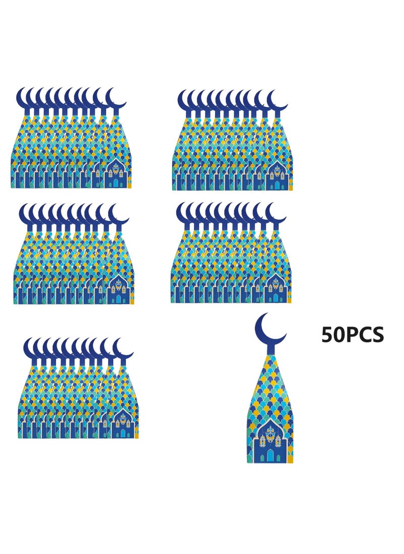 Y&D - 50 Pieces Candy Packaging Cardboard Box For Eid Mubark Ramadan Kareem Party Souvenir - Image 1