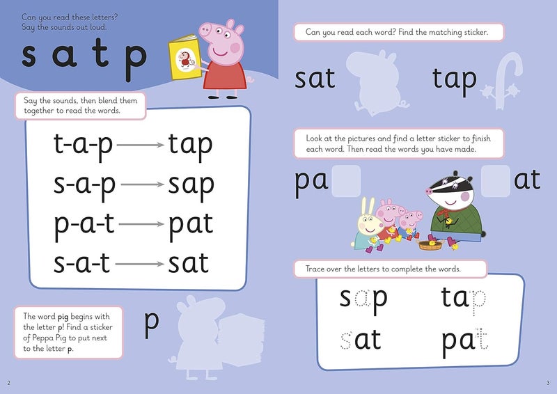 Peppa Pig: First Phonics: Sticker Activity Book - Image 2