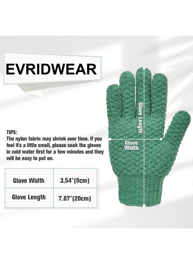 Oulac Exfoliating Recycled Yarn Eco-Friendly Bath Gloves for Shower, Spa, Massage and Body Scrubs, Dead Skin Cell Remover, Ingrown Hair, Scratching, Gloves with Hanging Loop (1 Pair Heavy Glove)  - Image 5