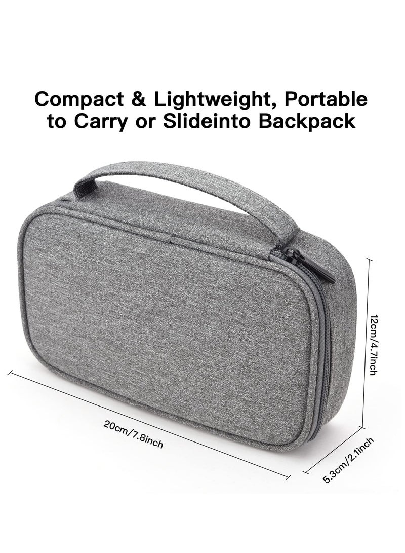 KASTWAVE Tech Organizer Travel Case for Charger and Cords Cables, Portable Hard Drive, Compact Water-Resistant Storage for Electronics Digital Devices & Accessories (Dark Grey) - Image 2