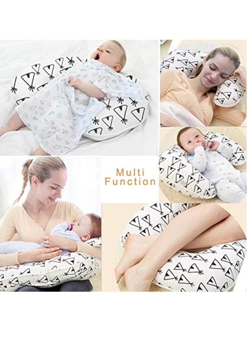 Generic Breastfeeding pillow for newborns, natural position, machine washable, supports the baby and is comfortable for the mother’s position and a sleeping pillow (multiple shapes and colors)  - Image 3