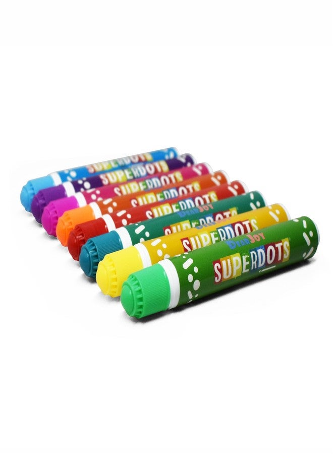 DearJoy Super Dot Markers Toddlers Kids 8 Colors Jumbo 20ml Water Based Non Toxic Fun Preschool Crafts Art Supplies Washable (Multicolor) - Image 3