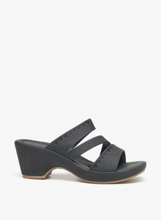 Le Confort Women Embellished Slip-On Sandals with Block Heels