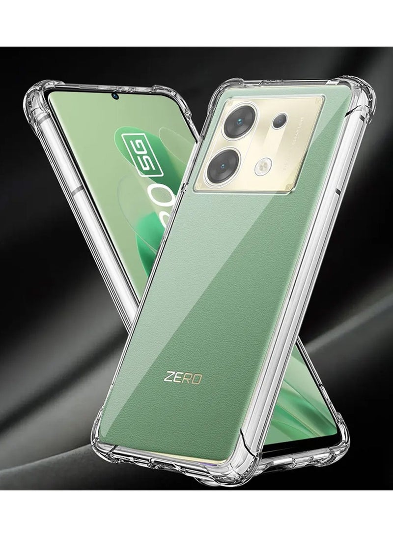 Techie Infinix Zero 30 5G TPU Bumper Corner Case with Camera Lens Protection Transparent Protective Back Cover - Image 1