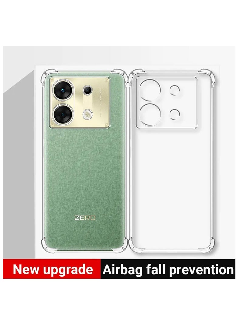 Techie Infinix Zero 30 5G TPU Bumper Corner Case with Camera Lens Protection Transparent Protective Back Cover - Image 2