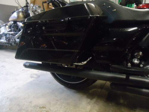 Eagle Skull 2014-2024 Chrome Remove Saddlebag Bar Guard Guards Eliminator Support Bracket Harley Davidson Touring like Electra Glide Road King Ultra Classic Limited CVO 14-24 # 90200981 Saddle bag Support Kit NEW - Image 3