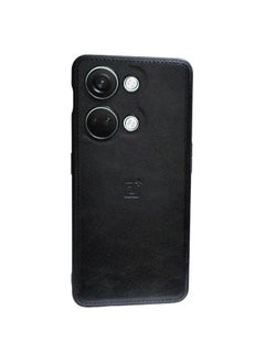 Case Compatible with Oneplus Nord 3 Case, Plain Leather Soft TPU Silicone Bumper Anti-Fingerprint Shockproof Protective Cover for Oneplus Nord 3 (Black)