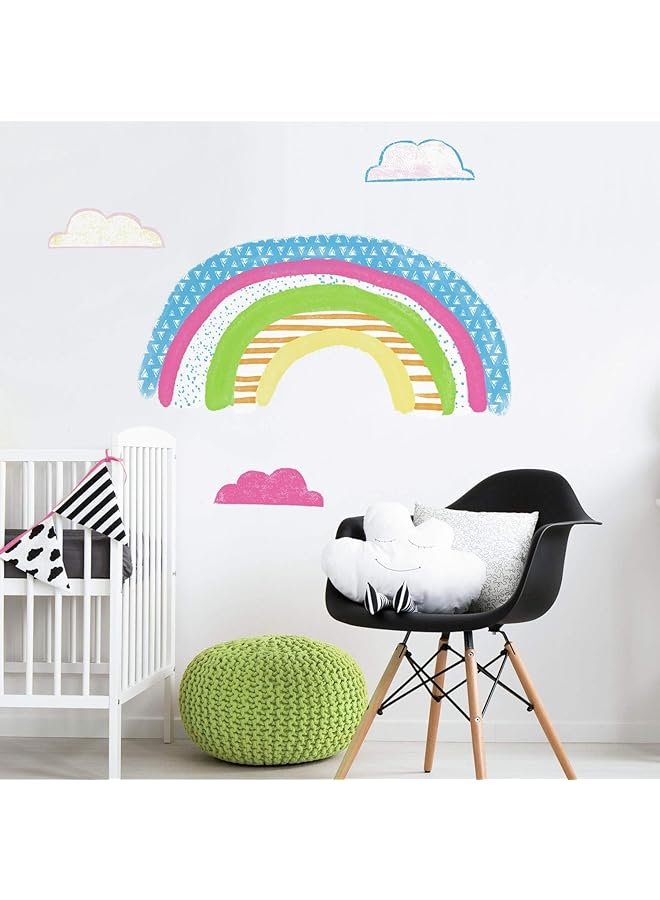 RoomMates Pattern Rainbow Peel And Stick Giant Wall Decals - Image 1