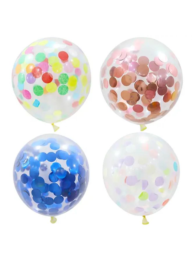 120 Premium 12 Inch Paillette Balloons Mixed Silvery Magenta Set With Pump - Image 5