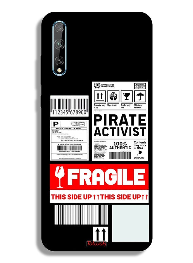 Tolwak Huawei P Smart S Protective Case Cover Private Activist Fragile Sticker - Image 2