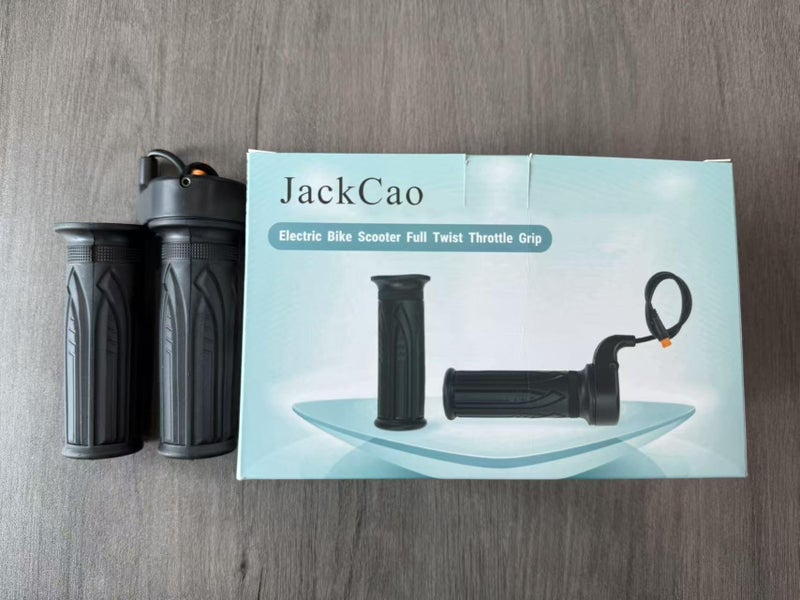 JackCao EBike Throttle Grip, Electric Bicycle Scooter Full Twist Throttle Ebike Handlebar with Waterproof Joint Scooter Speed Throttle Handle for Electric Bicycle (22.2mm/0.87in) - Image 2