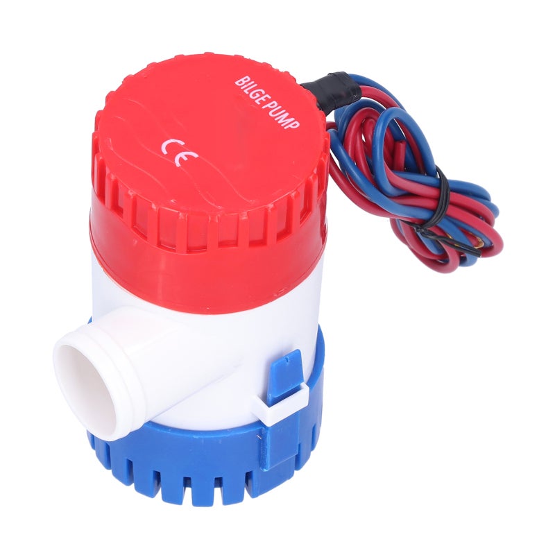 Bilge Pump ABS Stainless Steel Shock-Resistant Housing - High Efficiency Low Noise Submersible Pump for Marine Sewage Drainage - Image 1
