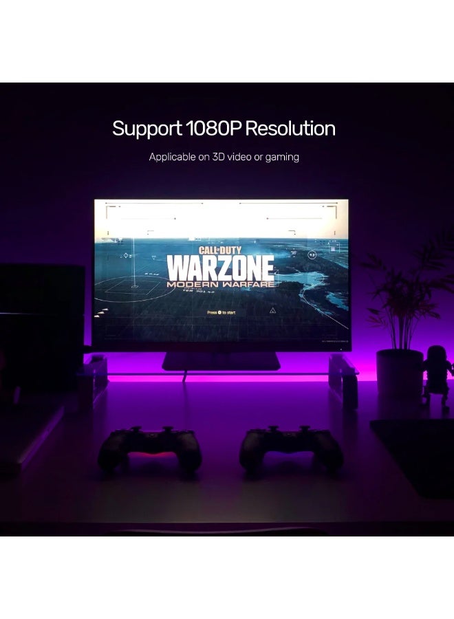 UNITEK موسع HDMI عبر الإيثرنت – 4K@30Hz حتى 60م عبر كابل Cat6، توصيل وتشغيل، للتلفاز، الشاشة والبروجيكتور، مؤشر LED، قابس بريطاني - Image 5