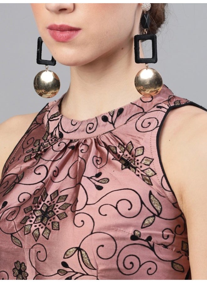 أيه كيه إس ليجنجا تشولي مطبوعة بالزغب بلون الخزامى مع دوباتا - Image 2