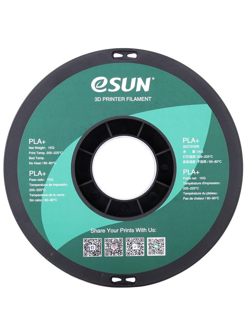 Esun 3D Printer Filament PLA+ 1.75 mm Dimensional Accuracy +/- 0.05 mm 1 Kg (2.2 lbs) Spool 3D Printing Material for 3D Printers – Brown - Image 2