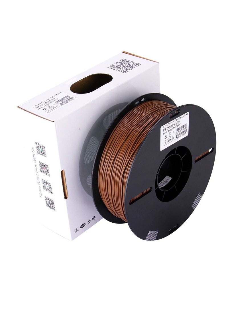 Esun 3D Printer Filament PLA+ 1.75 mm Dimensional Accuracy +/- 0.05 mm 1 Kg (2.2 lbs) Spool 3D Printing Material for 3D Printers – Brown - Image 5