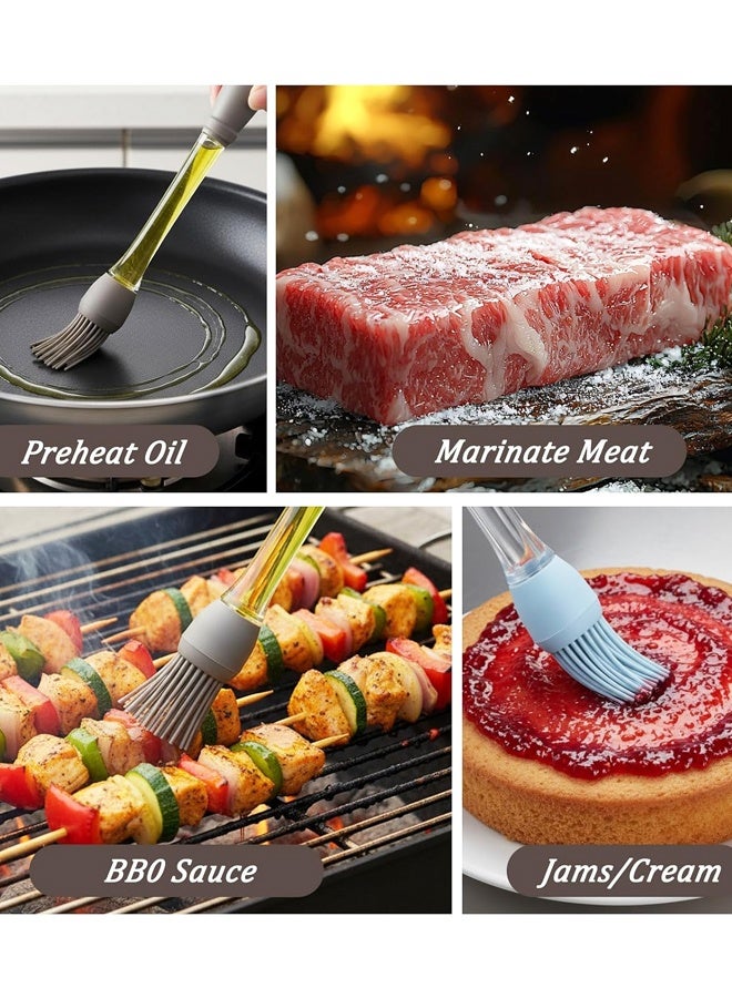 4Pcs Basting Brush for Cooking,Food Brushes Spread Oil Butter Sauce Food Applicator for BBQ Grill Baking Kitchen Cooking - Image 4