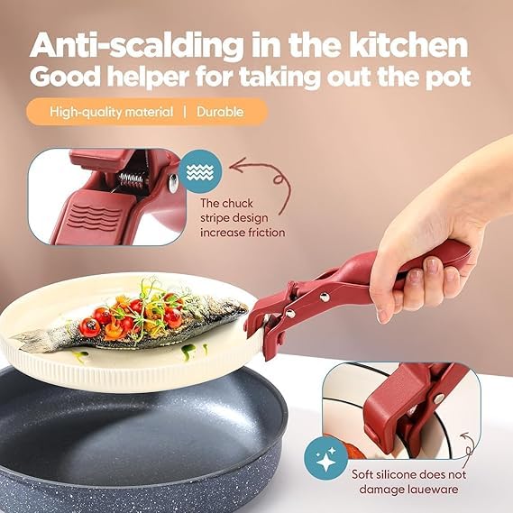 Blase enterprise Blase enterprise Multi-Purpose Anti-Scalding Bowl Holder Clip, Multi-Function Anti-Scald Bowl for Kitchen, Silicone Non-Slip Heat Insulation Clip for Pot Holder  - Image 4