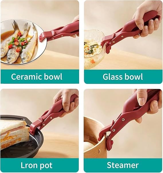 Blase enterprise Blase enterprise Multi-Purpose Anti-Scalding Bowl Holder Clip, Multi-Function Anti-Scald Bowl for Kitchen, Silicone Non-Slip Heat Insulation Clip for Pot Holder  - Image 3