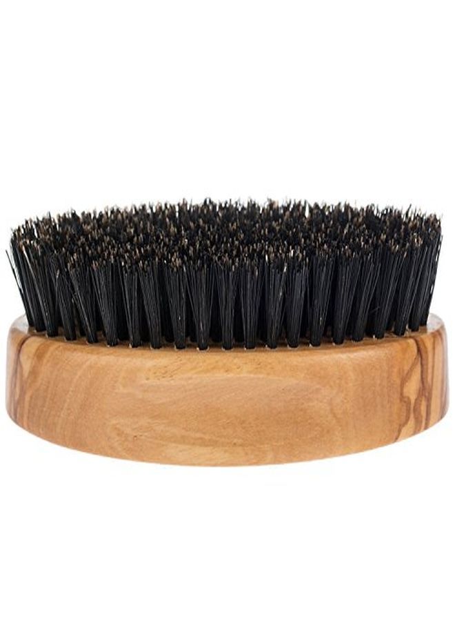 Fendrihan Genuine Boar Bristle And Olivewood Military Hair Brush, Medium Stiff Bristle, Made In Germany - Image 4