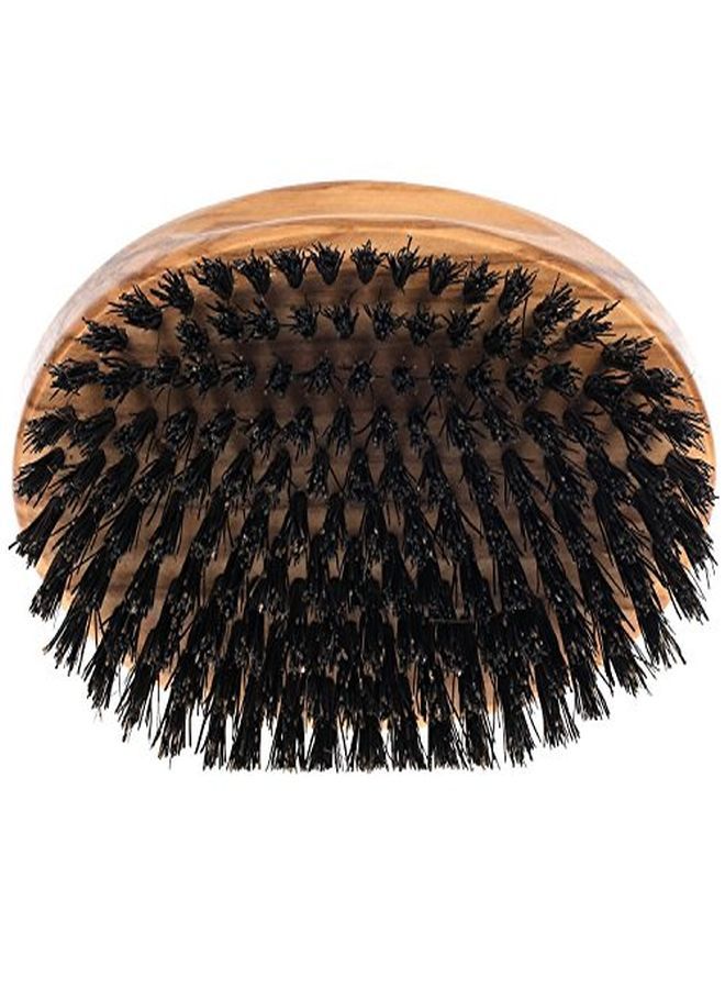 Fendrihan Genuine Boar Bristle And Olivewood Military Hair Brush, Medium Stiff Bristle, Made In Germany - Image 2