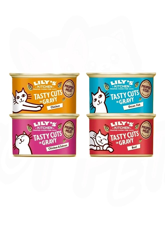 Lily's Kitchen Tasty Cuts In Gravy Mixed Multipack For Adult Cats - 85G (Pack Of 16) - Image 5