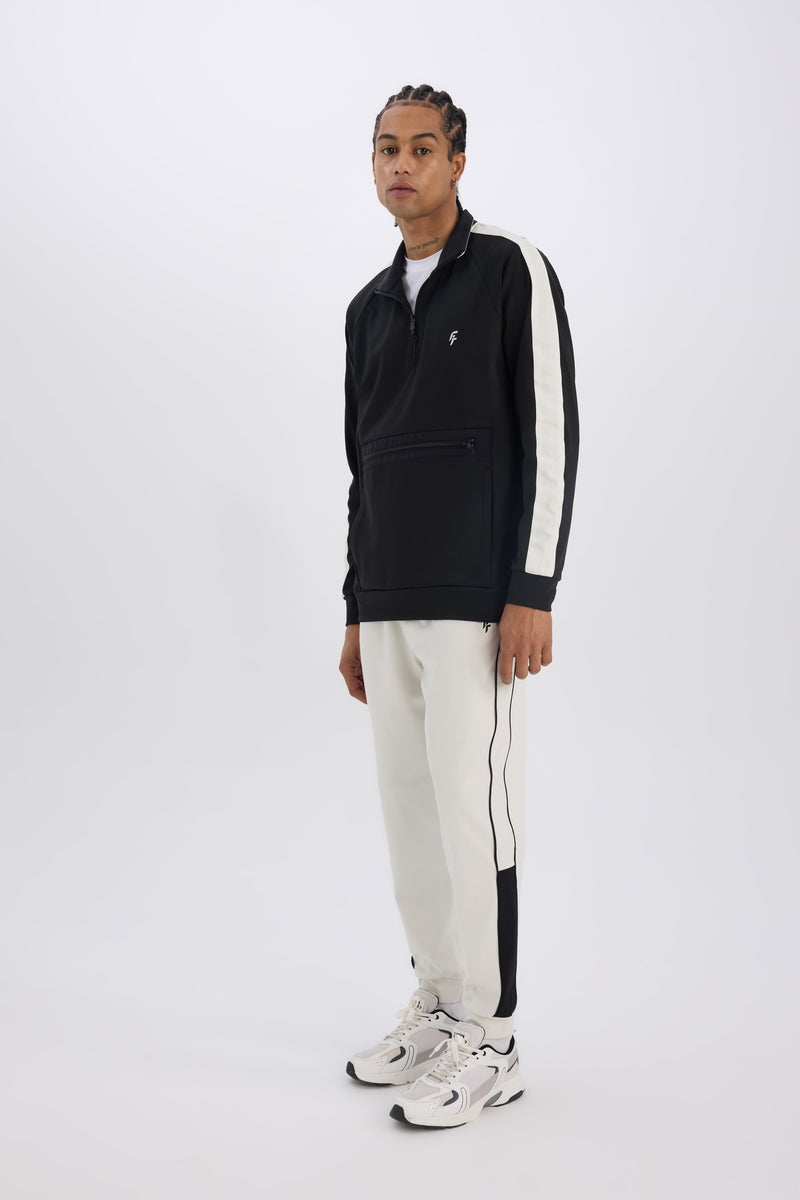 DeFacto Beige Man DeFactoFit Standard Fit Leg Scuba Diving Fabric Sports Jogger Casual - Image 2