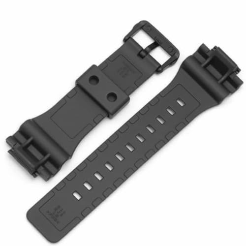 DBLACK ''CDS17'' 18mm Resin Watch Strap (Black) // Compatible With ''CASIO'' W-735H, W-736H, AQ-S810W, AEQ-110W & AEQ-110BW Model Watches Only (Matte Black) - Image 3