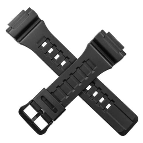 DBLACK ''CDS17'' 18mm Resin Watch Strap (Black) // Compatible With ''CASIO'' W-735H, W-736H, AQ-S810W, AEQ-110W & AEQ-110BW Model Watches Only (Matte Black) - Image 2