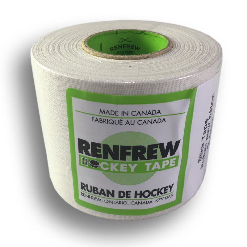 Renfrew, 1" Cloth Hockey Tape, (18m, White, 3pk) - Image 1