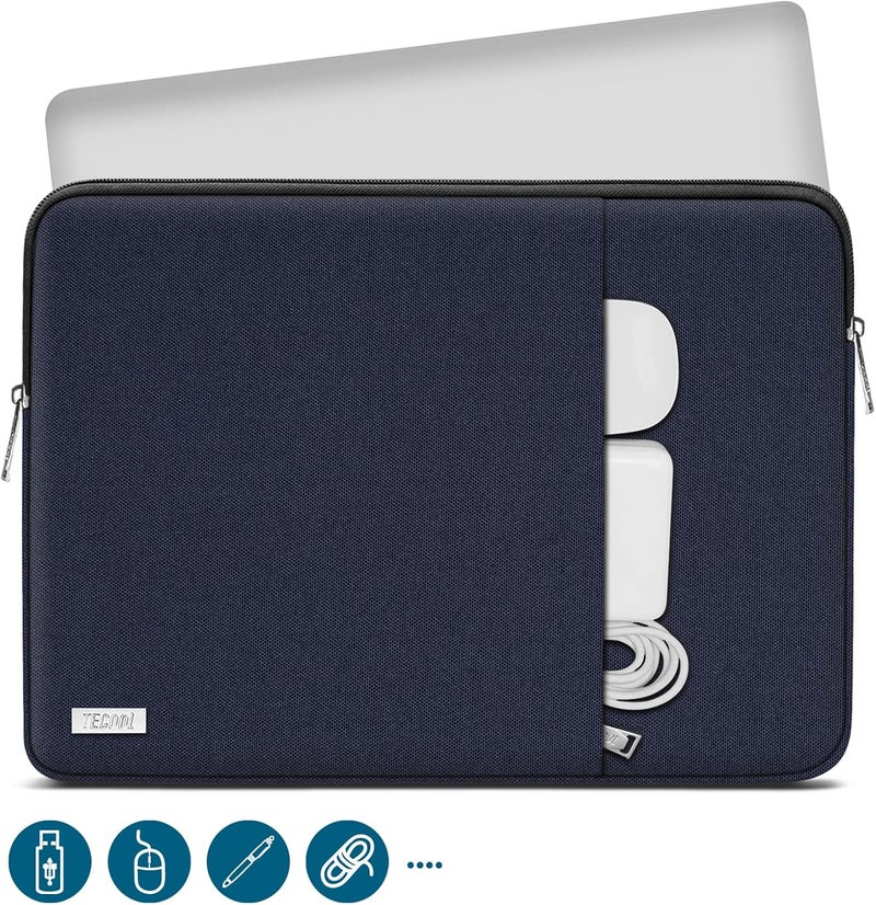 تيكول حقيبة كمبيوتر محمول لأجهزة Surface Pro 11/10/9/8/7/6/5/4 مقاس 12.3-13 بوصة، MacBook Air 13 13.6 M5 M4 M3 M2 M1 / Neo 13 بوصة 2026-2022، MacBook Pro 13 M2 M1 2022-2016، غطاء واقٍ مقاوم للماء - Image 2
