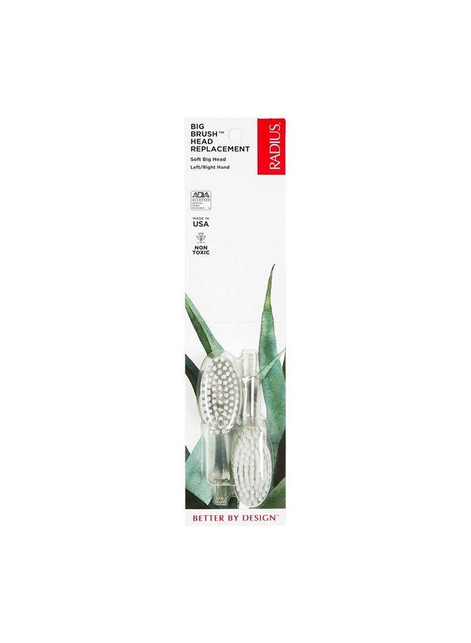 Radius Toothbrush Replacement Brush Heads 2 Count Improve Gum Health & Reduce Gum Issues Soft Big Head Pack Of 1 - Image 1