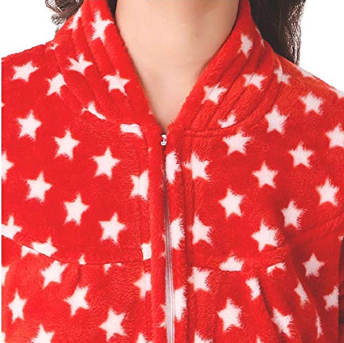 CIERGE Women's Wool Starred Maxi Nighty (Red nighty woolen, red, Free Size) - Image 2