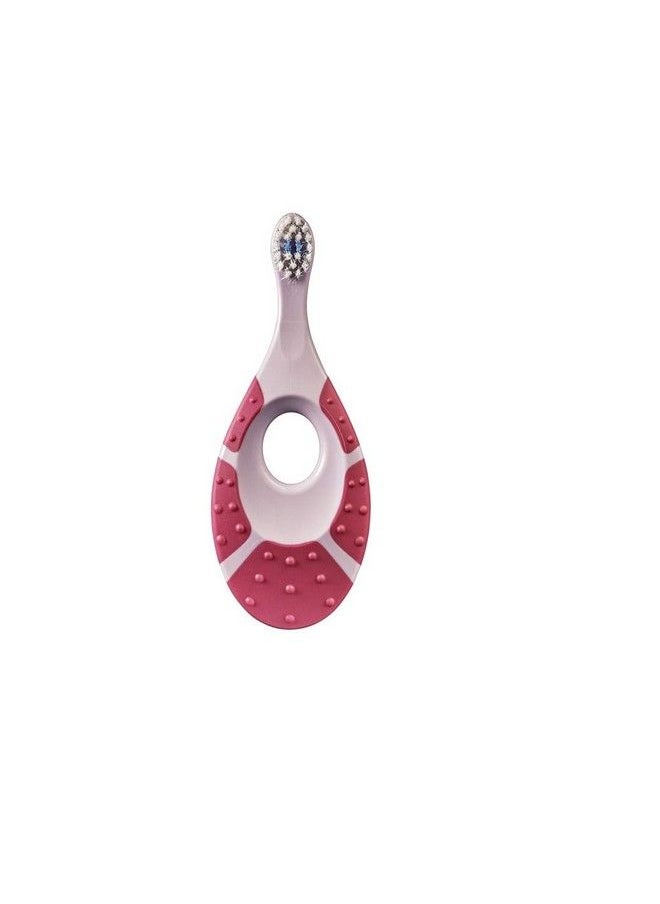 Jordan - Step 1 Baby Toothbrush 0 2 Years Extra Soft Bristles Bpa Free Gentle To Babies. Made In Malaysia 0 Months To 24 Months Toothbrush (Pink) - Image 1