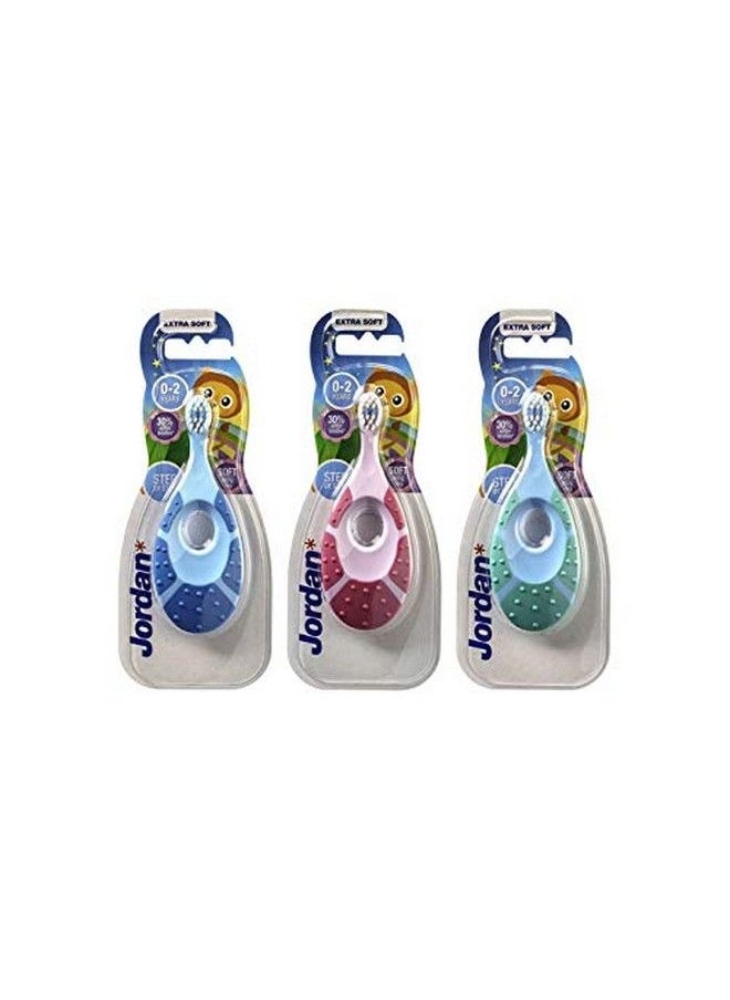 Jordan - Step 1 Baby Toothbrush 0 2 Years Extra Soft Bristles Bpa Free Gentle To Babies. Made In Malaysia 0 Months To 24 Months Toothbrush (Pink) - Image 1