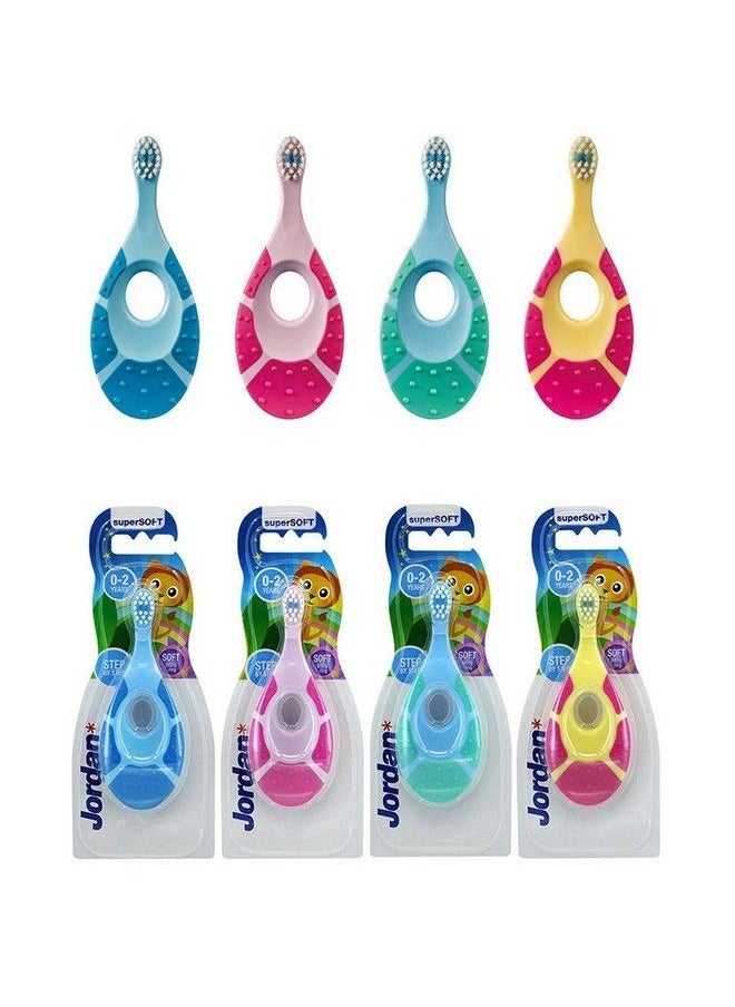 Jordan - Step 1 Baby Toothbrush 0 2 Years Extra Soft Bristles Bpa Free Gentle To Babies. Made In Malaysia 0 Months To 24 Months Toothbrush (Pink) - Image 1