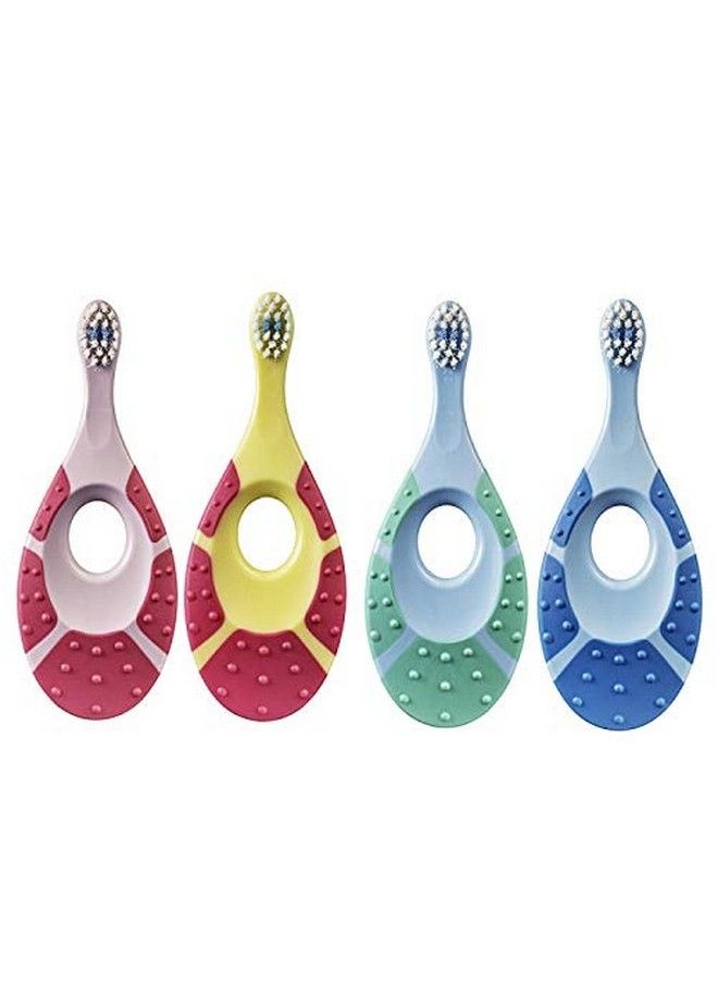 Jordan - Step 1 Baby Toothbrush 0 2 Years Extra Soft Bristles Bpa Free Gentle To Babies. Made In Malaysia 0 Months To 24 Months Toothbrush (Pink) - Image 1