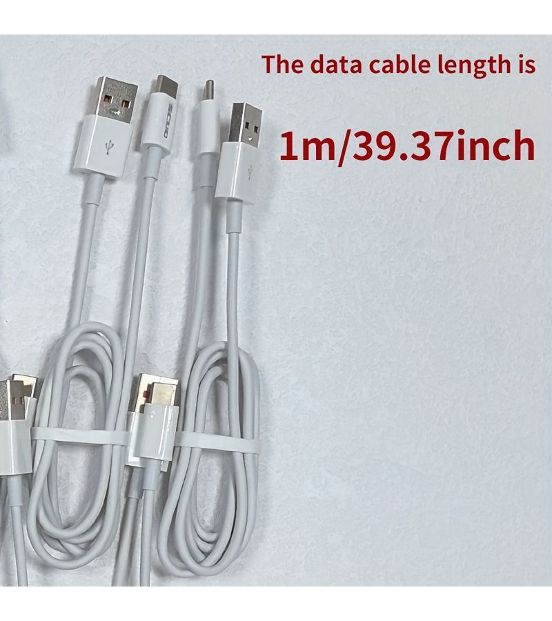 Bundle Of 10 USB to Type C And USB Micro Data Cables 1 Meter Each Compatible With Various Mobile Devices Bulk Stock - Image 2