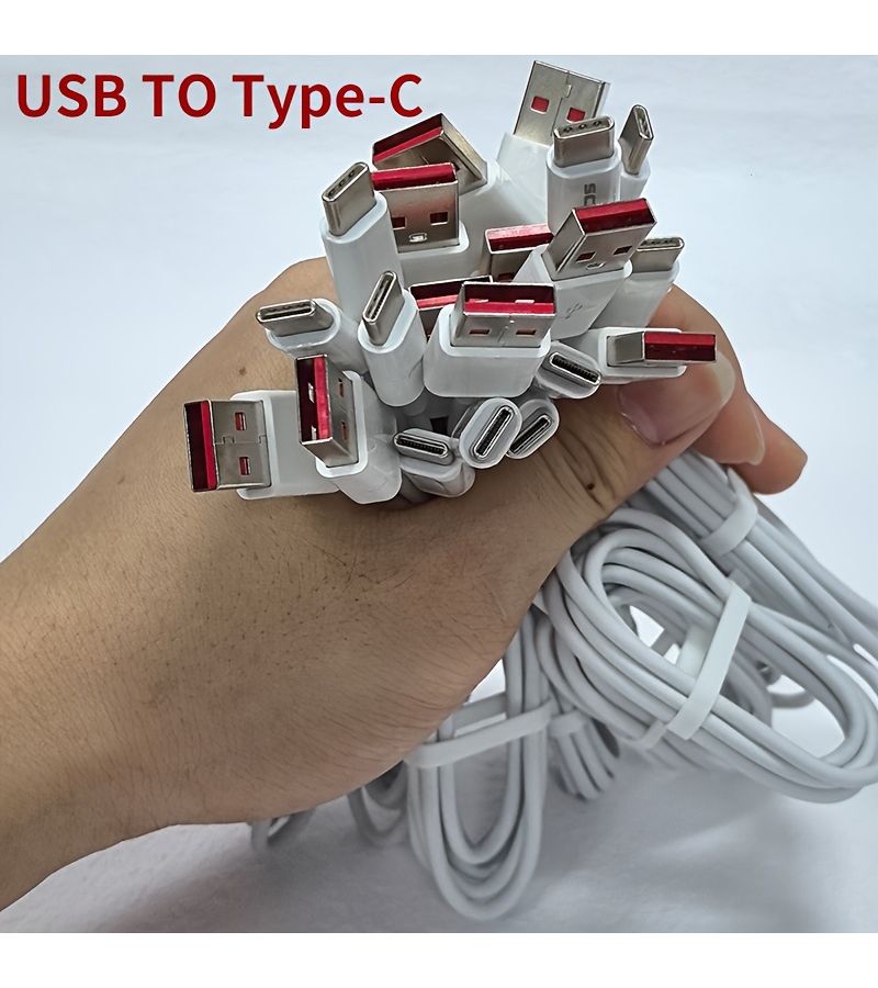Bundle Of 10 USB to Type C And USB Micro Data Cables 1 Meter Each Compatible With Various Mobile Devices Bulk Stock - Image 3