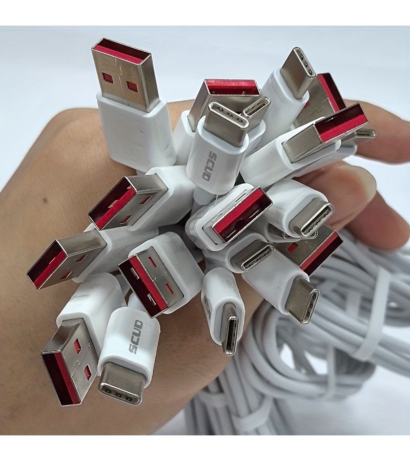 Bundle Of 10 USB to Type C And USB Micro Data Cables 1 Meter Each Compatible With Various Mobile Devices Bulk Stock - Image 1