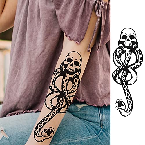 MAYCREATE® 35 Sheets Temporary Tattoo Sticker For Men Black Tatto Sticker Beast on Arm Waterproof Large Tattoo Stickers Assorted Tatto Sticker - Image 5
