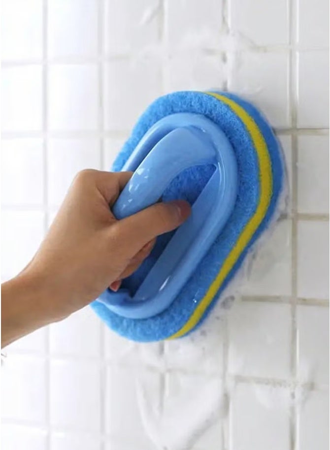 Thick Magic Sponge, Easy Cleaning Without Electricity, Multi-surface Cleaning Brush for Kitchen and Bathroom, Suitable for Glass, Walls, Tiles, Ceramics, And Sinks, Essential Home Cleaning Tools, Blue - Image 2