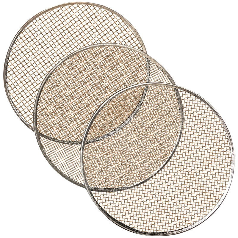 Joshua Roth Limited / Tinyroots 4pc Soil Sieve Set, 12" diameter - Stainless Steel Frame Three Interchangeable Sieves With Varying Mesh Sizes Grade - Mix Soil Filter Large Debris Replacement Screens Available Great for Bonsai - Image 2