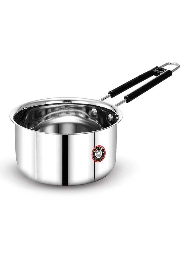 Lion Stainless Steel Sauce Pan – 2.5 Ltr, 18.5 cm, Flat Bottom, Heat-Resistant Handle with Hanging Loop, Food Grade, Rust Resistant – For Tea, Coffee, Soup, Milk, Desserts - Image 1