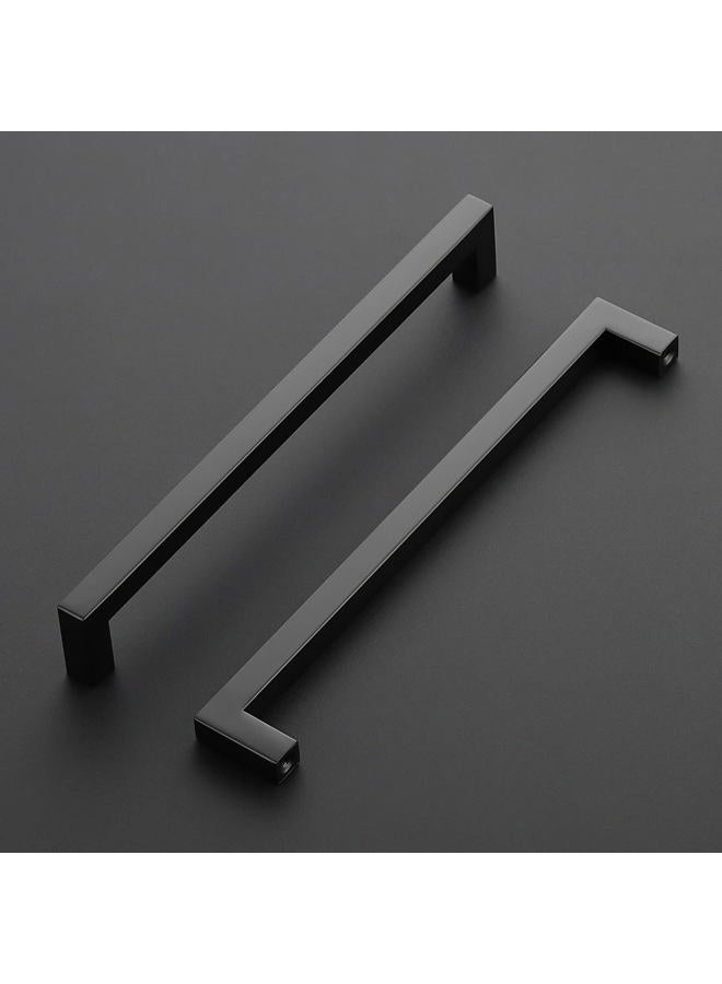 Ravinte 20 Pack Black Cabinet Pulls 8-4/5 Inch Square Cabinet Handles Matte Black Kitchen Hardware for Cabinet Drawer Pulls Come with Screwdriver - Image 2