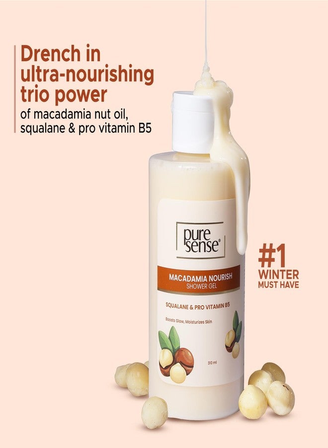 PureSense Macadamia Nourish Body Wash Shower Gel with Niacinamide | Pro Vitamin B5 and Fruit Extracts for Gentle Cleanse | Ultra Moisturizing and Skin Nourishment for Men and Women 310ml - Image 2