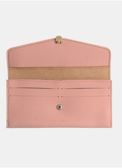 Women's leather wallet with multiple pockets and oval lock, pink*beige - pzsku/Z818C7BE4E2D0DA772F12Z/45/_/1737461992/c787d6b0-bfaf-4e4f-95d4-05d83ce71239