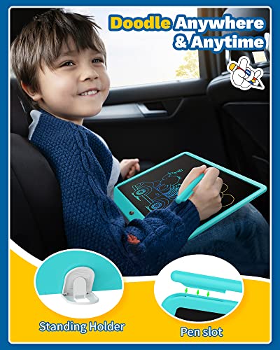 TEKFUN 15inch LCD Writing Tablet Teen Boy Girl Gifts Ideas, Easter Birthday Gifts for Kids, Drawing Board Educational Toys for 6 4 5 3 Year Old Boys, Homeschool and Office Message Memo Board (Blue) - Image 5
