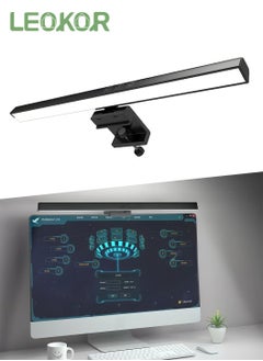 LEOKOR Three Lighting Modes USB LED Desk Lamp E-Reading Computer Monitor Light Bar Task Lamp with Touch Control 50CM  - Image 1